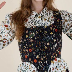 Samantha Pleet Shield Corset - Black Illuminated